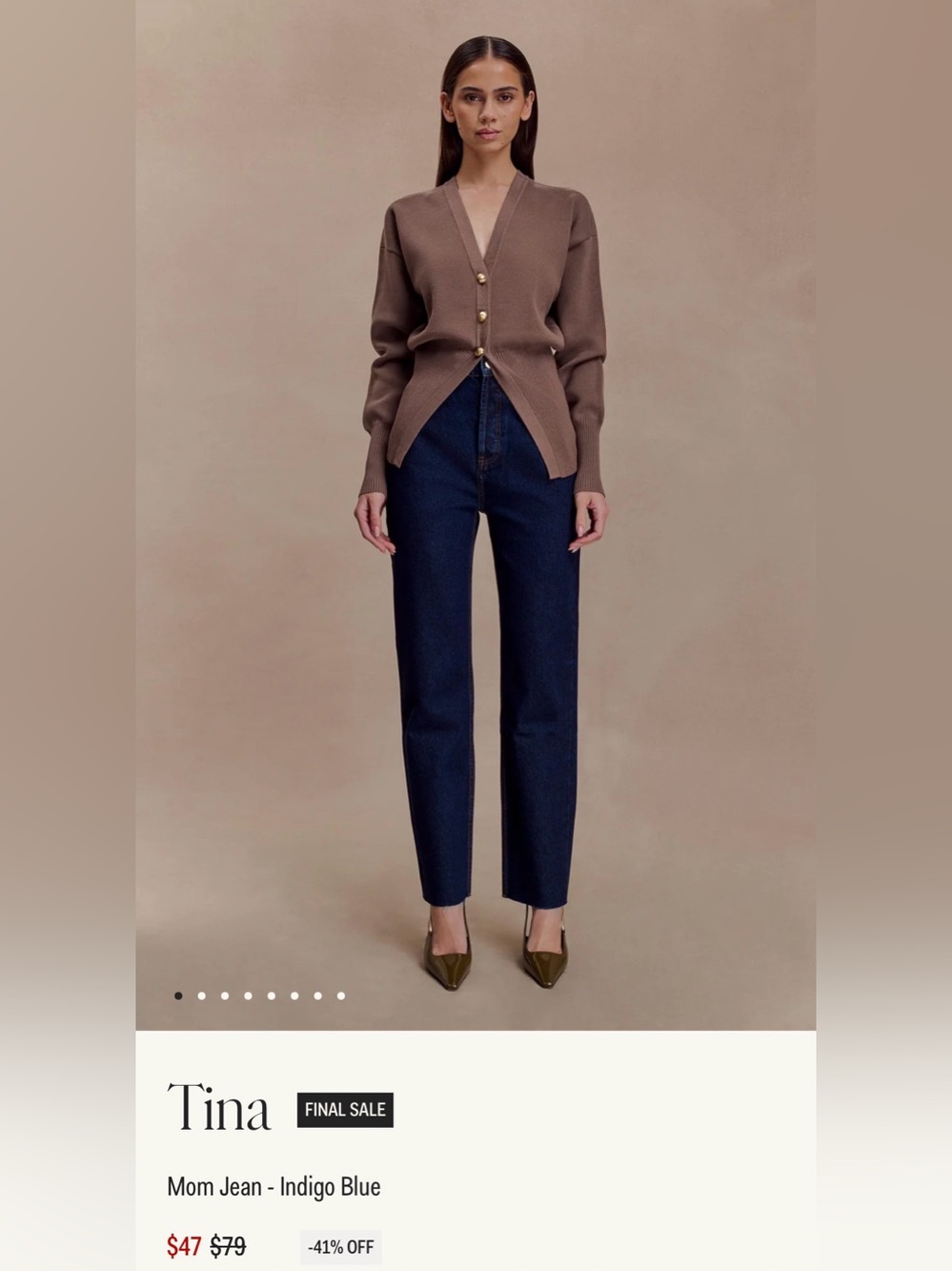NWT Meshki Tina Mom Jeans